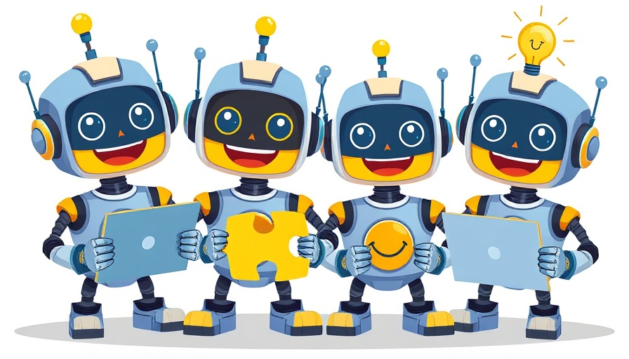 Cartoon robots symbolizing Agentic SEO through creativity and problem-solving