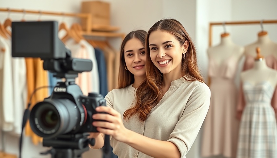Social commerce influencer showcasing fashion items to drive sales.