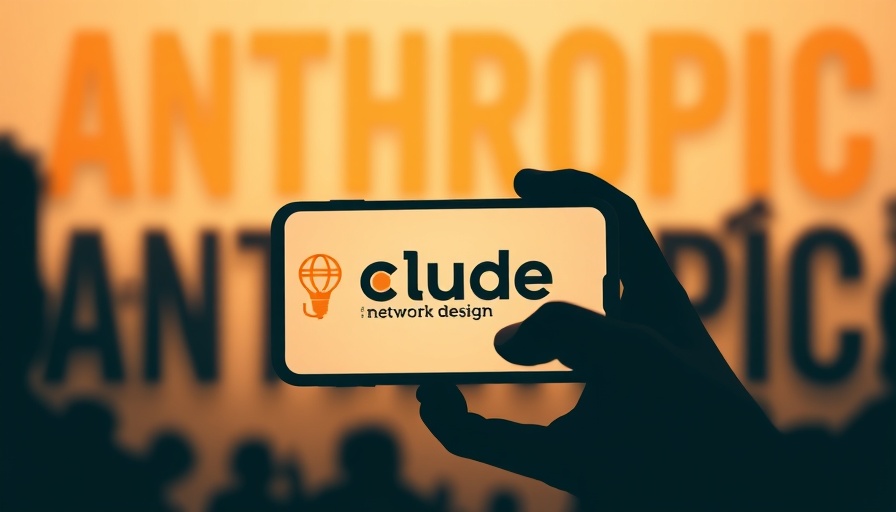 Silhouette hand with phone showing Claude web search feature.
