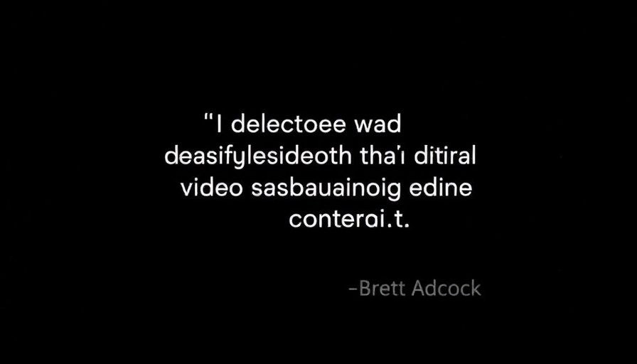 Motivational tech quote by Brett Adcock with focused expression.