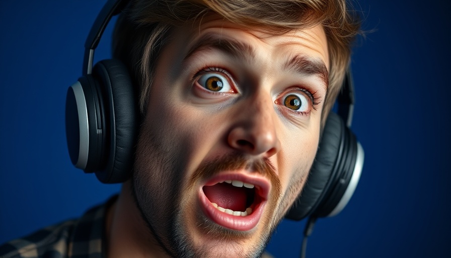 Man discusses future of AGI while wearing headphones