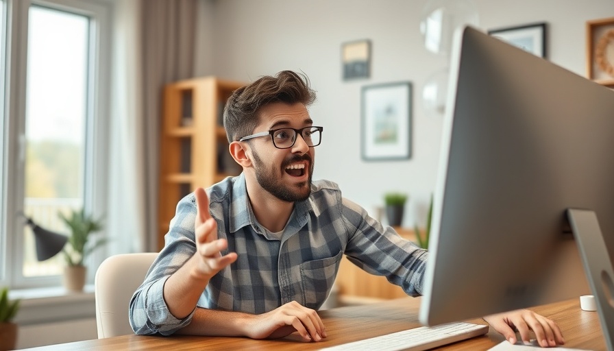 Excited person engaging with NotebookLM AI Learning Tool on screen.