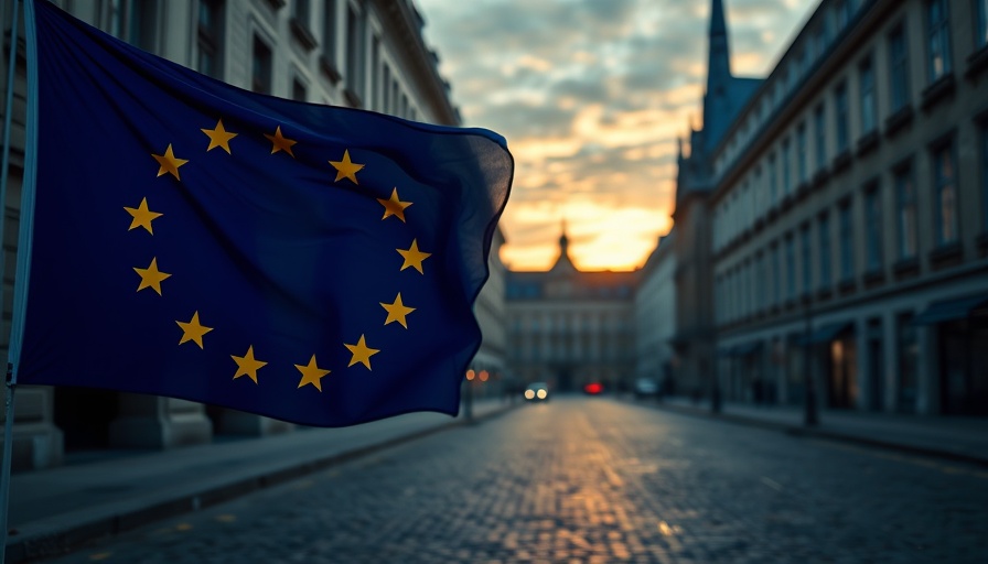 EU flag with scattered stars, symbolizing savings protection in Europe.