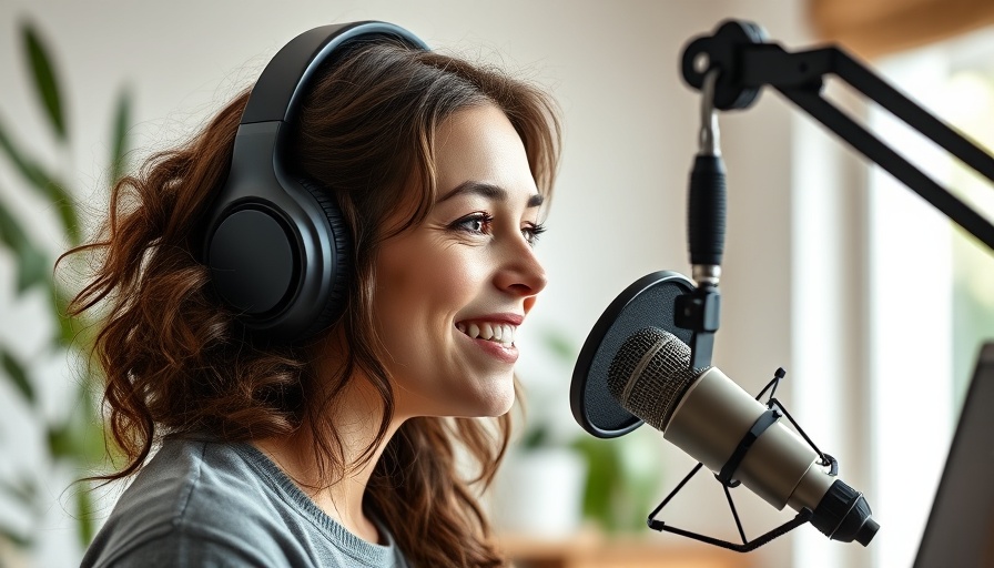 Young podcaster recording in home studio for Top SEO Podcasts for 2025.