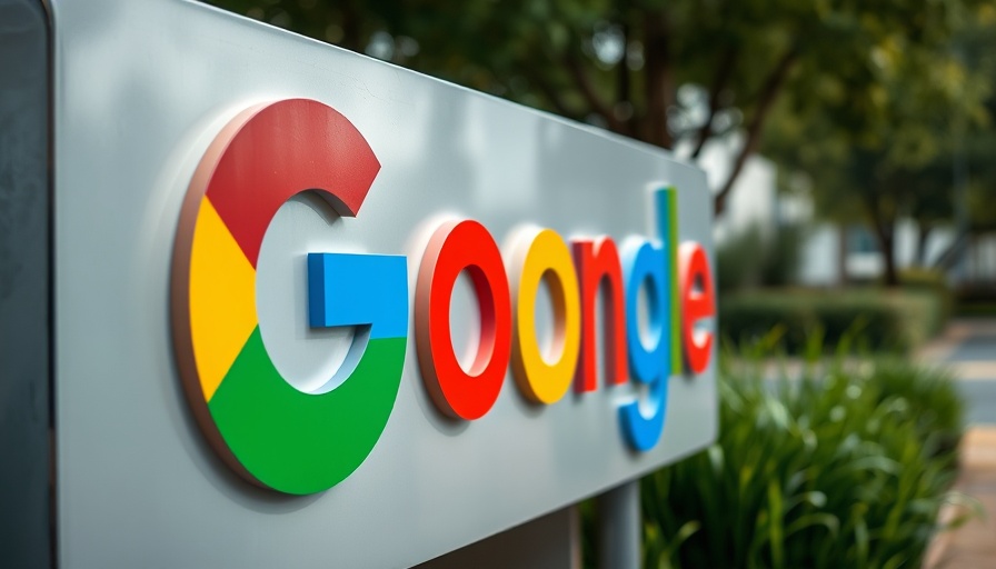 Colorful Google logo sign amidst greenery, March 2025 Core Update