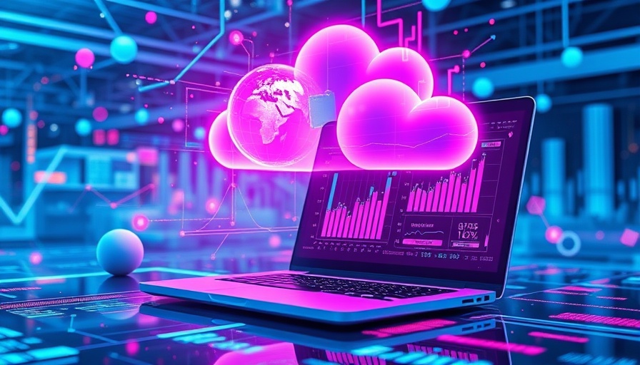 Futuristic digital cloud computing concept for Enterprise SEO Strategy