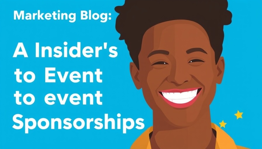Blue graphic promoting an insider's guide on event sponsorships.