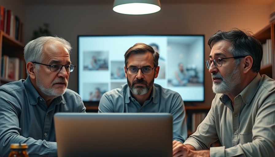 Three men in video conference discussing Strengthening Cybersecurity Governance
