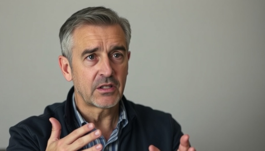 Middle-aged man discussing health and longevity