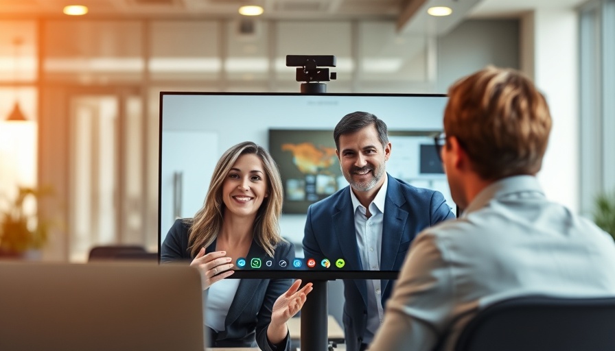 Professionals discussing AI Adoption in Enterprises in a virtual call.