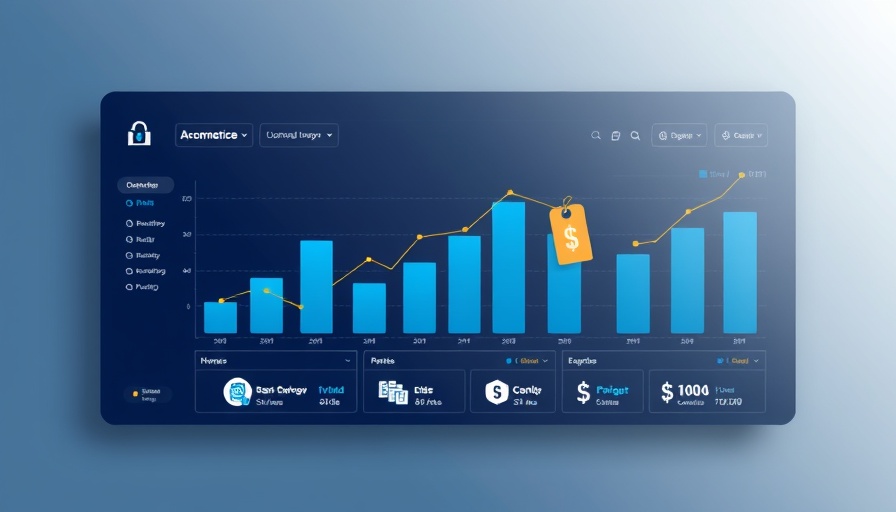 Flat illustration of e-commerce dashboard with bar chart and product icons, Understanding Google Merchant Center Changes.