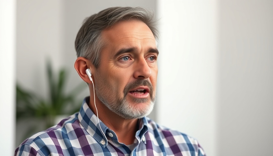 Middle-aged man discussing AI scored near 20% on Humanity's Last Exam.