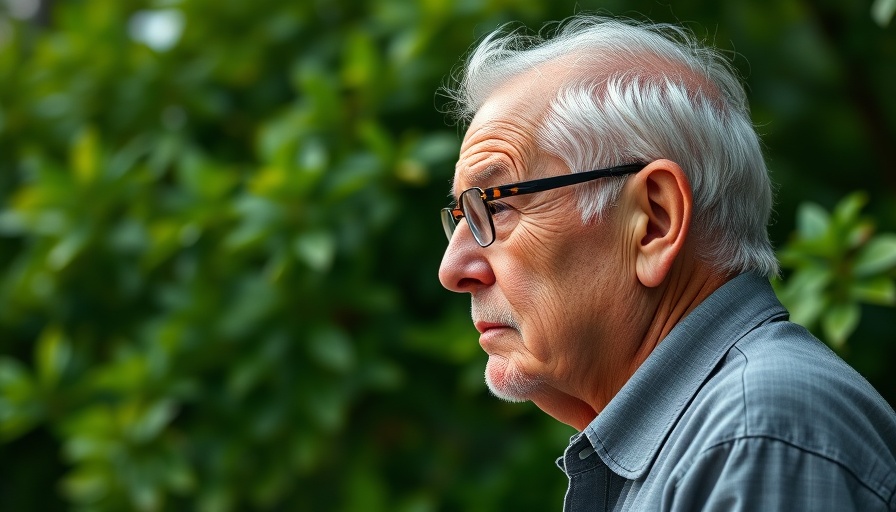 Adventist Collaboration with the Nazi State seminar image with elderly contemplative man outdoors.
