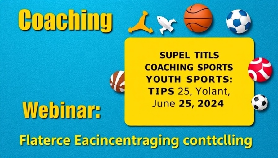 Promotional poster encouraging sports sampling for youth sports webinar.