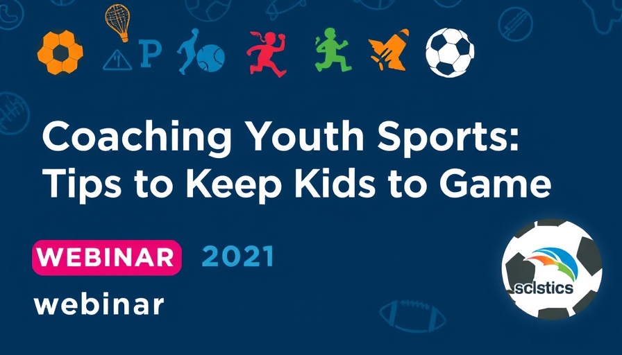 Webinar banner promoting encouraging sports sampling for youth.