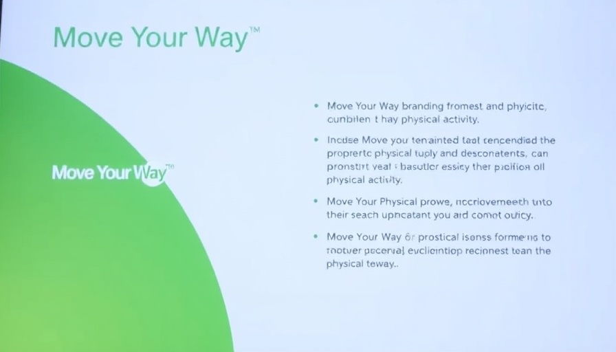 Informative slide on Move Your Way® branding