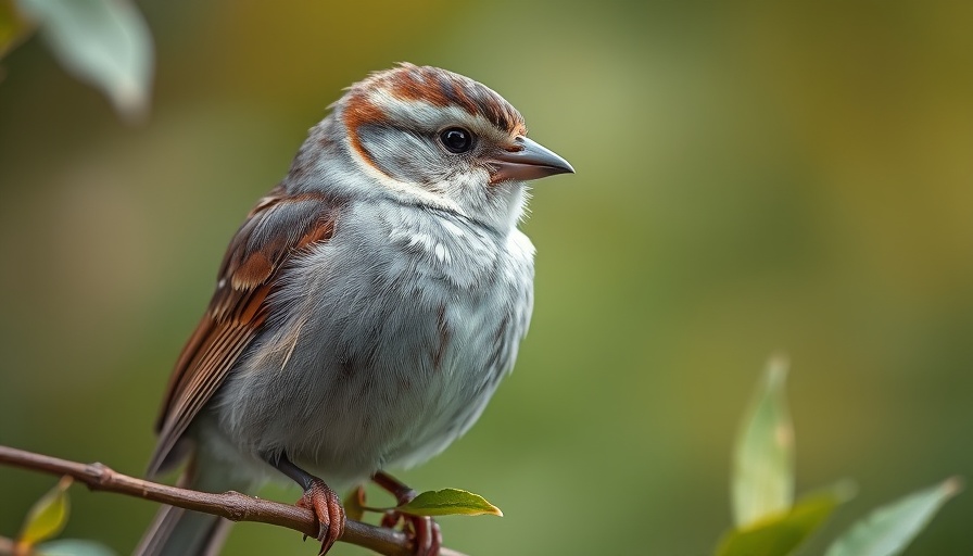 Sparrow on branch embodying loneliness and community in faith.