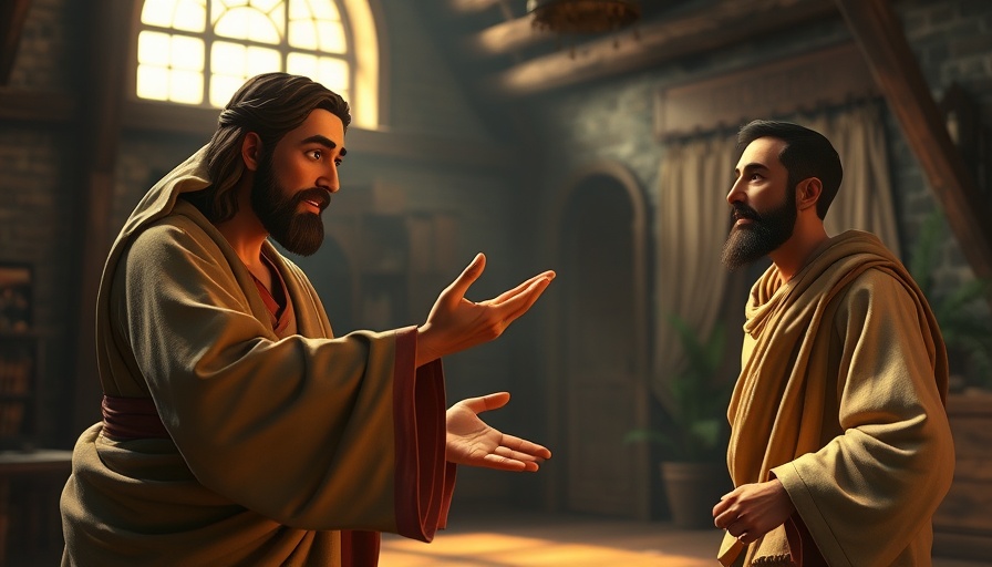 Animated miracles of Jesus in Superbook, helping a man.