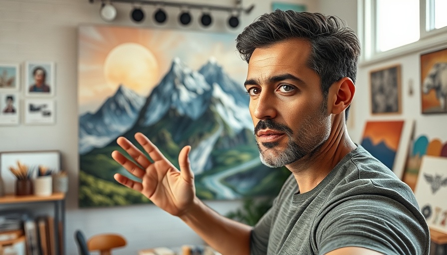 Modern collage of studio and art depicting Eden on a Mountain Theme in Bible.
