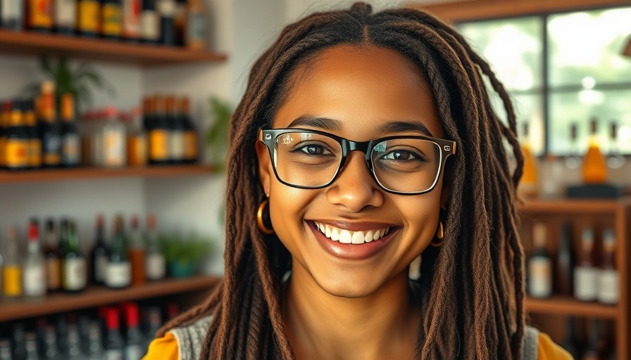 Support Adventist Today: smiling young woman with glasses indoors.