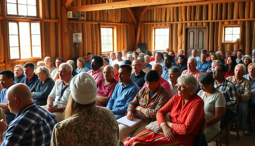 Community gathering for immunisation awareness initiative in Solomon Islands.