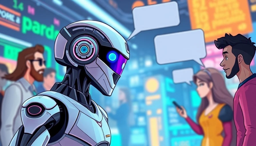 AI engaging with humans in digital space on brand mentions.