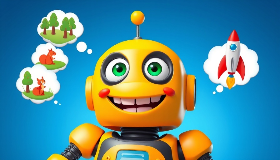 Psalm 139:16 Your Perfect Story cartoon robot with creative thought bubbles.