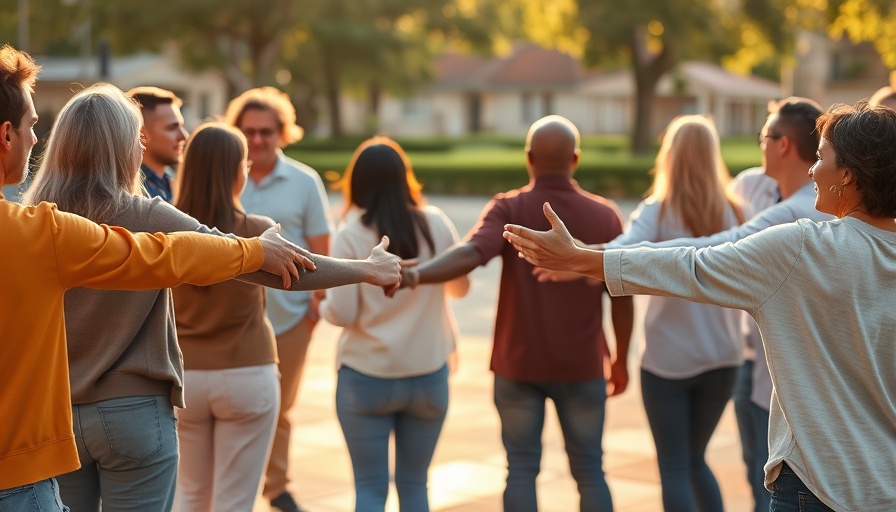 Group joining hands showing unity to combat fatigue in SDA community.