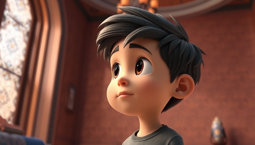 Thoughtful animated boy pondering indoors, Jesus Holds Everything Together.