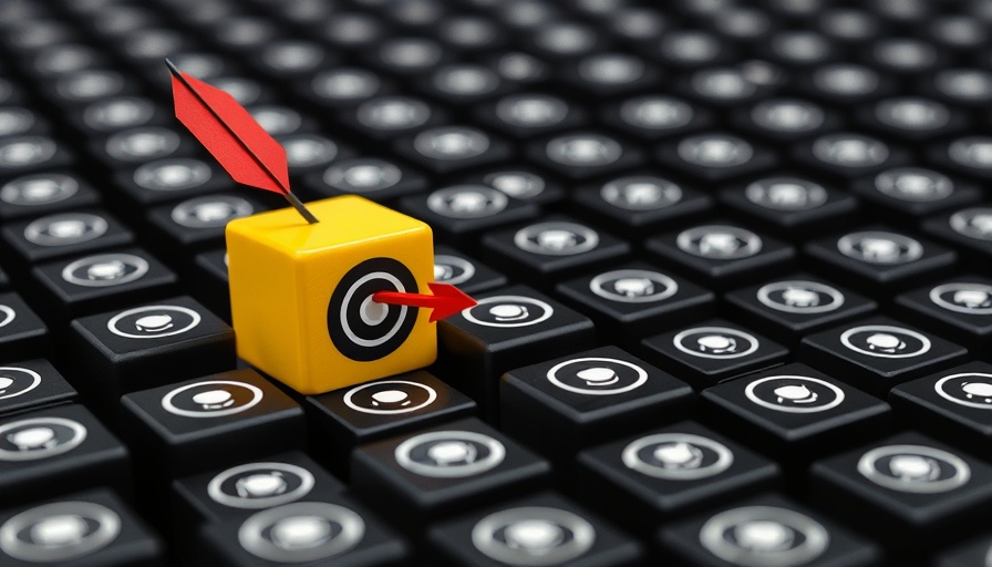 Yellow target cube with arrow signifying PPC strategies.