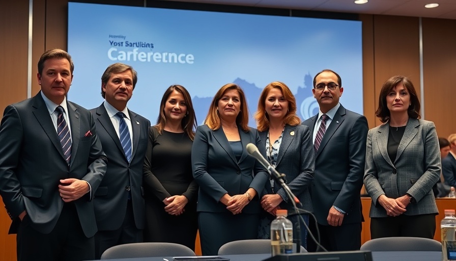 Group photo at ADRA Spring EXCOM Meeting, conference setting.