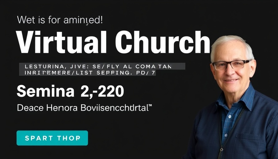 Event banner asking 'Can a Zoom gathering be a church?'