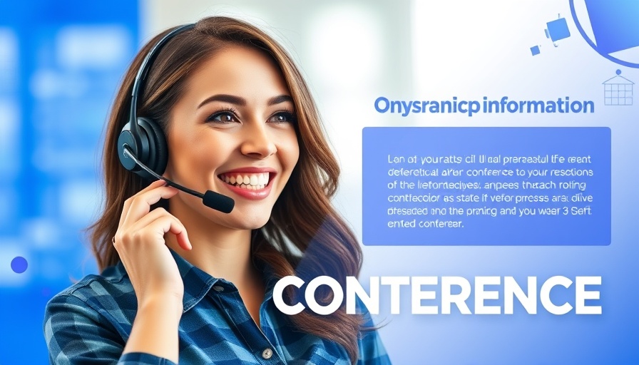 Smiling woman on blue background with PPC management cost theme.