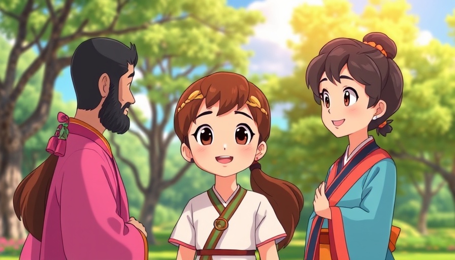 Youth animated scene depicting meaningful friendship through biblical stories.