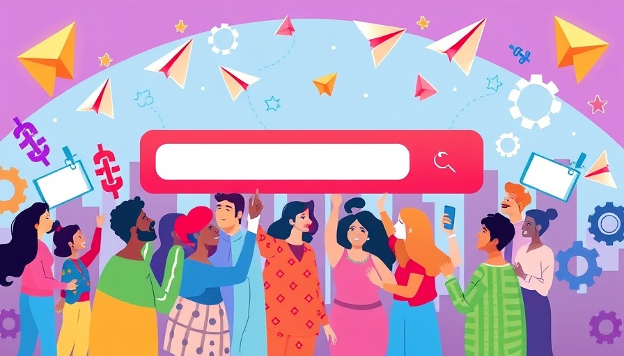 Illustration of diverse people using alternatives to Google search.