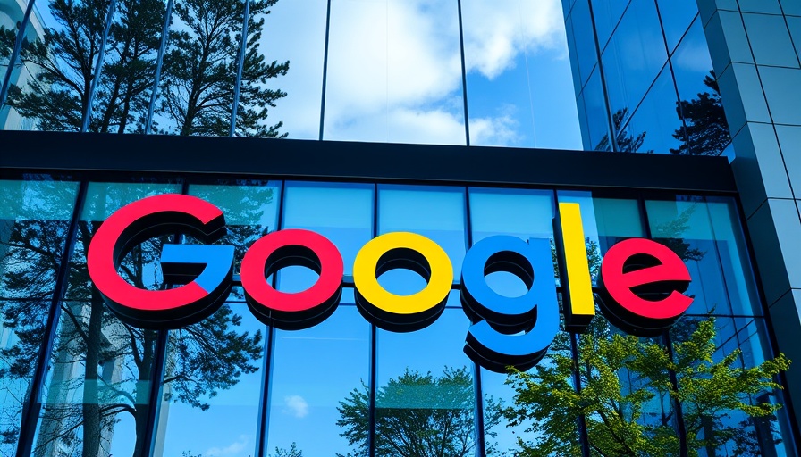 Google logo on building representing user agent update