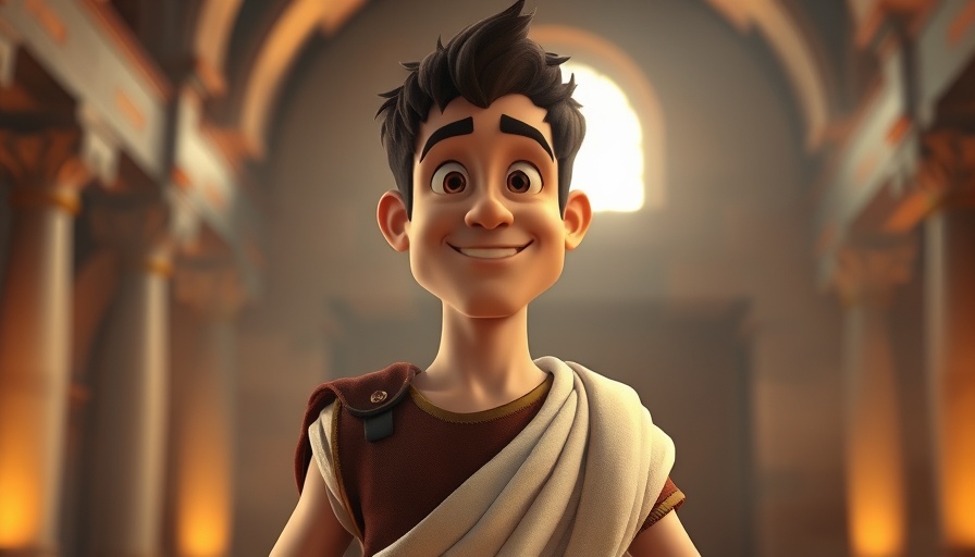 Animated Roman character opens heart to hear God’s Word.