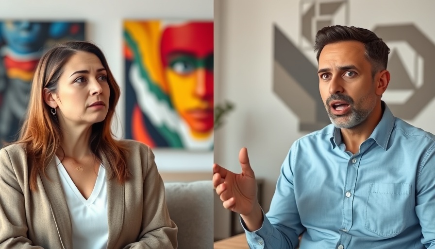 AI governance framework discussion in intimate interview setting.