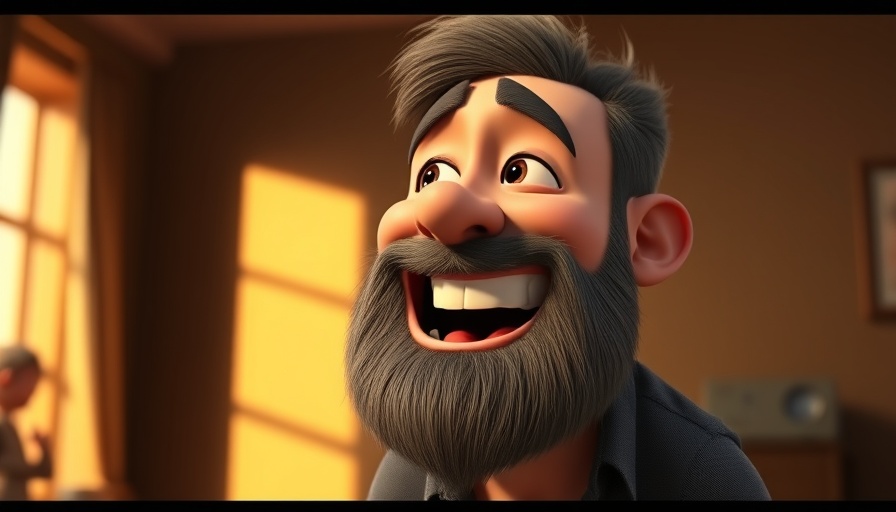 3D character laughter in room, Shadrach Meshach and Abednego faith inspiration