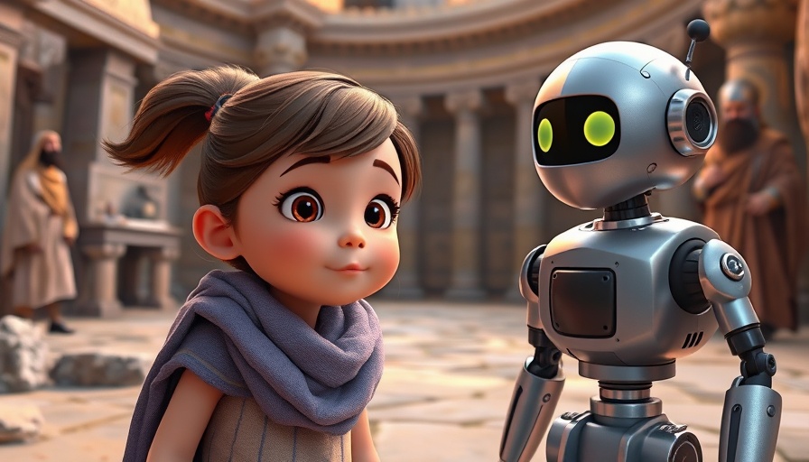 Teaching kids about the 12 disciples through animation, curious girl and robot.