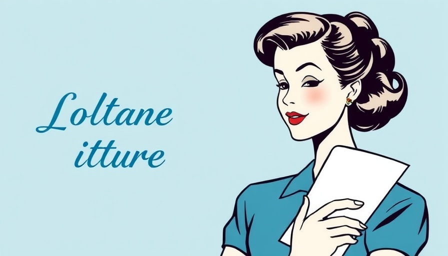 Retro woman with letter, stylized illustration, The Bible is inspired.