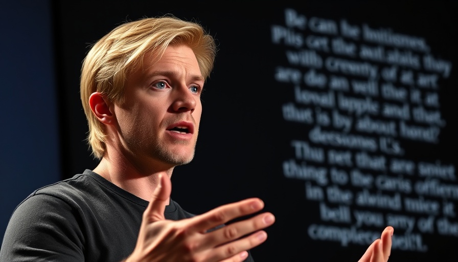 Blonde male speaker discussing alcohol consumption and sleep.