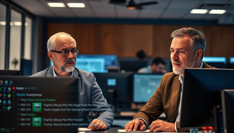 Two men in online discussion for Responsible AI governance.
