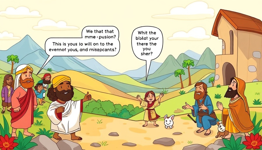 Stylized illustration comparing themes in Exodus Way in the Gospel of Matthew.