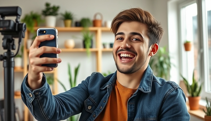 Young person recording content with smartphone for Video SEO and Social Media Tactics.