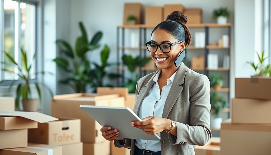 Amazon inventory management tips: businesswoman multitasking in office.