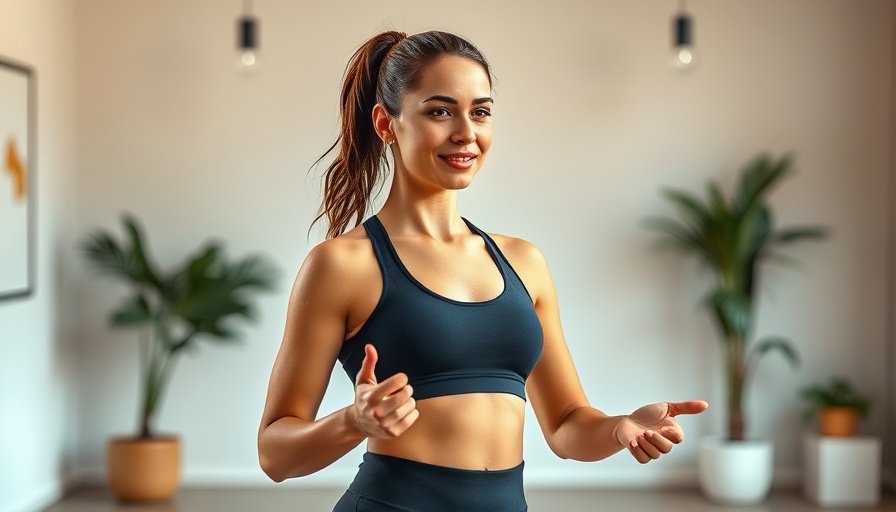 Athletic woman sharing fitness tips in a 10-Day Challenge Strong & Sculpted.