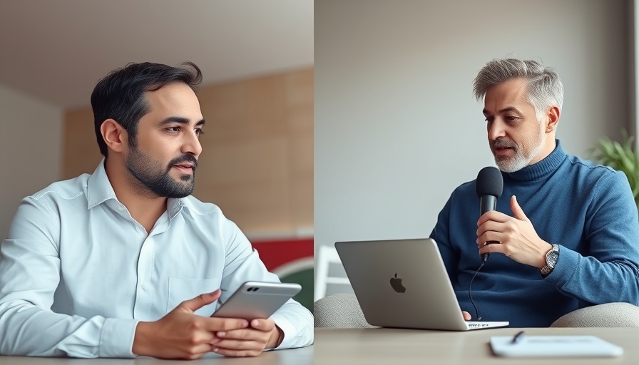 Video call discussion on technology advancements.