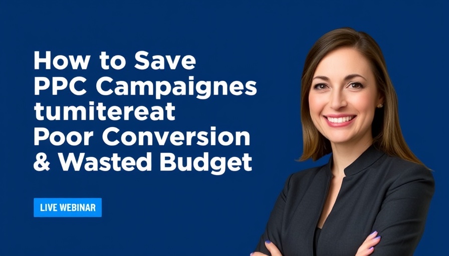 Webinar on PPC budget drainage and optimization strategies.