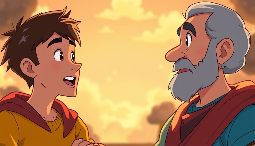 Animated scene showing trust in God's plan for your family.